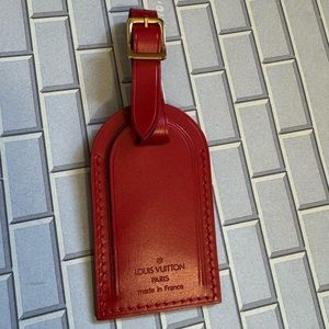 LOUIS VUITTON Luggage Tag, Red